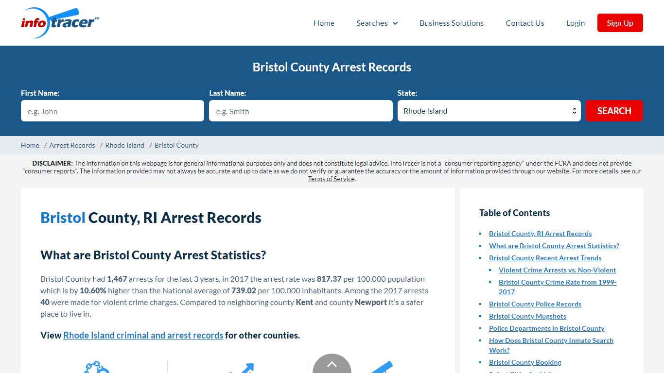 Bristol County, RI Arrests, Mugshots & Jail Records - InfoTracer